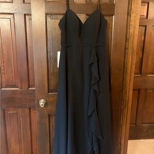 Azazie Black Maxi Dress